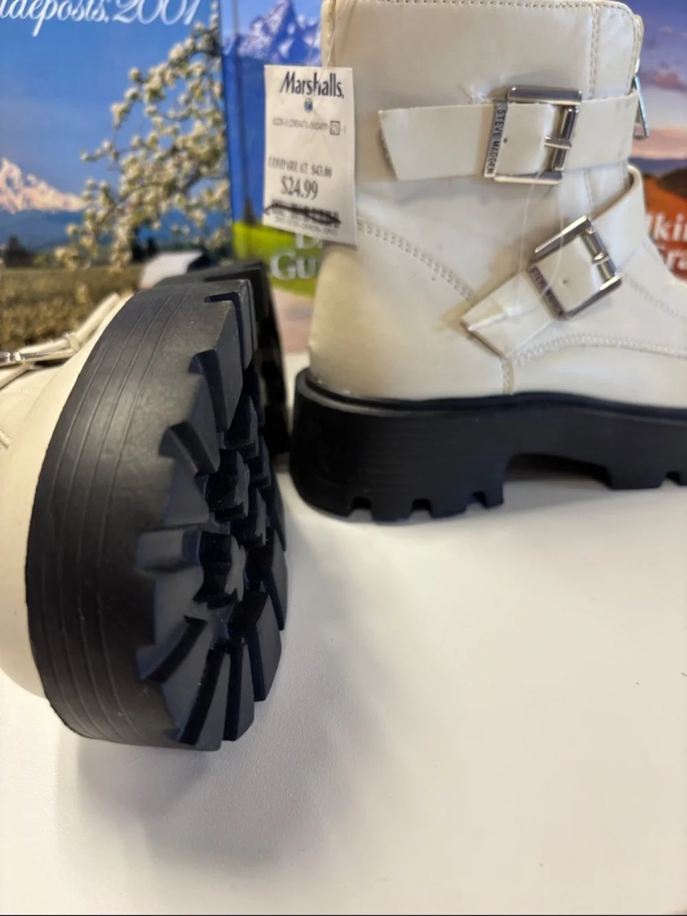 Marshalls Boots with Black Lug Sole size 6?,call out inside shoe look at photos